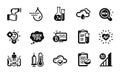 Vector set of Medical analyzes, New products and Augmented reality icons simple set. Vector