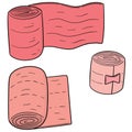 Vector set of medical bandage