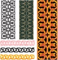 Vector set of medieval patterns