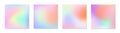 Vector set of mesh gradient backgrounds in cosmic colors Royalty Free Stock Photo