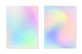 Vector set of mesh gradient cosmic backgrounds Royalty Free Stock Photo