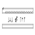 Vector Set Of Musical Symbols, Signs, Notes, Clef