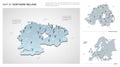 Vector set of Northern Ireland country.