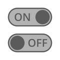 Vector Set Of On And Off Switch Icons Royalty Free Stock Photo