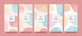 Vector set packaging templates japanese of nature luxury or premium products.