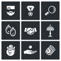 Vector Set of Pawnshop Icons.