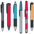 Vector set of pen and mechanical pencil