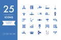 Vector set of Plumbing Service icons Royalty Free Stock Photo