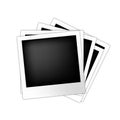 Vector set of polaroid frames