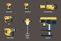 Power tools Drill Royalty Free Stock Photo