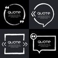 Vector set of quote forms template.