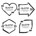 Vector set of quote forms template.