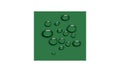 Vector set of realistic water droplets Royalty Free Stock Photo