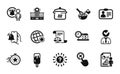 Vector set of Reject click, Legal documents and Ice cream icons simple set. Vector