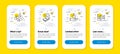 Vector set of Remove team, Cashback and Chemistry lab line icons set. Vector