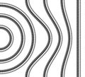 Vector set of repeatable shower hose segments.