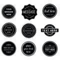 Vector Set of Retro Stamps and Badges Royalty Free Stock Photo