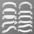 Vector set of ribbons.