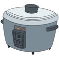 Vector set of rice cooker