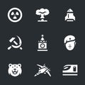 Vector Set of Russia Army Icons.