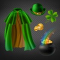 Vector set of saint Patricks day elements