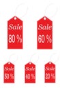 Vector Set of sale labels Royalty Free Stock Photo