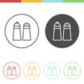 Salt and pepper vector icons