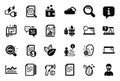 Vector Set of Science icons related to Internet document, 5g internet and Laptop. Vector