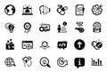 Vector Set of Science icons related to Swipe up, Agreement document and Seo targeting. Vector