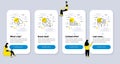 Vector Set of Science icons related to Thunderstorm weather, Customisation and Histogram. Vector