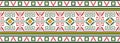 Vector set of seamless Indian patterns. National seamless ornaments, borders, frames. Royalty Free Stock Photo