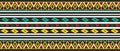 Vector set of seamless Indian patterns. National seamless ornaments, borders, frames. Royalty Free Stock Photo