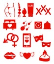 Vector Set of Sex Shop Icons