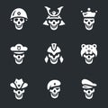 Vector Set of Skeletons Icons.