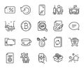 Vector set of Smartphone broken, Leadership and Espresso line icons set. Vector