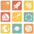 Vector Set of Space Icons