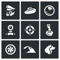 Vector Set of Submarine Icons.