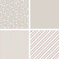 Vector set of sweet patterns, textures