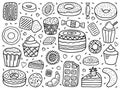 Vector set of sweets