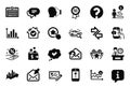 Vector Set of Technology icons related to Approved, Synchronize and Photo edit. Vector