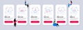 Vector Set of Technology icons related to Loyalty program, Swipe up and Refund commission. Vector