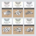 Vector set of templates packaging cosmetic