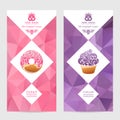 Vector set of templates packaging sweets