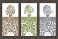 Vector set of templates packaging tea