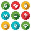 Vector Set of Thailand Icons.