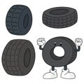 Vector set of tires