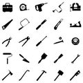 Vector set of 25 tool icons Royalty Free Stock Photo