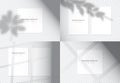 Vector set of transparent shadow overlay effects Royalty Free Stock Photo