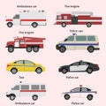 Vector set of the transport icons