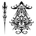 Vector Set of Tribal Tattoo